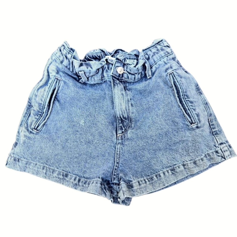 Zara Paperbag Jean Shorts